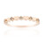 9K SI1 Argyle Rose De France Diamond Gold Ring (Annette)