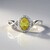 Anello in argento con Apatite Dorata