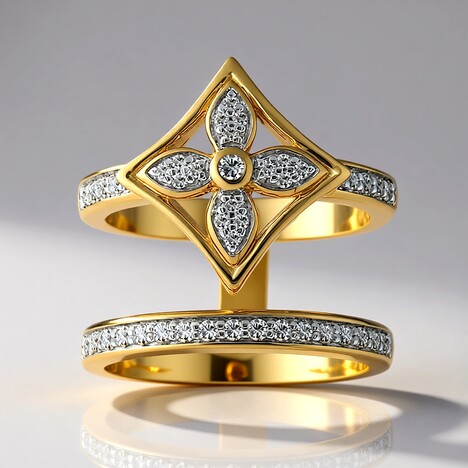 Anello in oro con Diamante SI1 (G) (Annette)