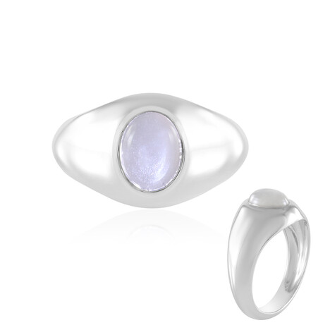 Silberner Mondstein-Silberring