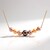 Collana in argento con Perla Ming Porpora (TPC)