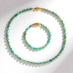 Parure en argent et Amazonite (Riya)