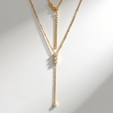 Zircon Silver Necklace