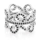 Bague en argent et Spinelle noir