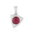 Madagascar Ruby Silver Pendant
