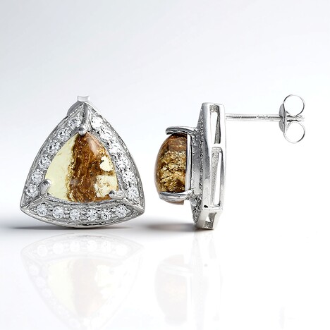 Orecchini in argento con Magnesite