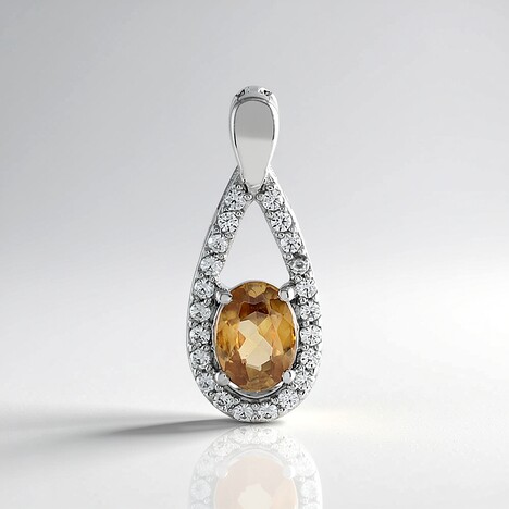 Ciondolo in argento con Zircone Mandarino