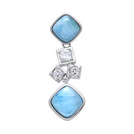 Larimar-Silberanhänger