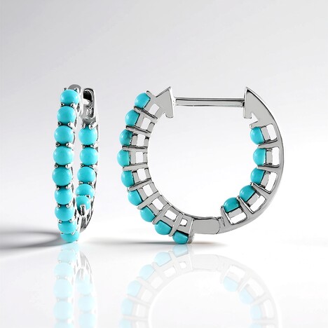 Orecchini in argento con Turchese Sleeping Beauty