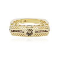 Bague en or et Diamant champagne I2 (Ornaments by de Melo)