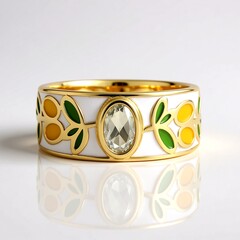 Anello in argento con Ametista Verde