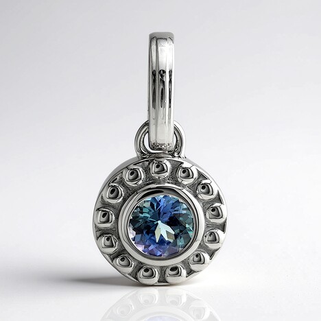 Pendentif en argent et Tanzanite non chauffée (Pallanova)