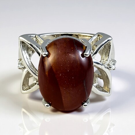 Anello in argento con Mokaite