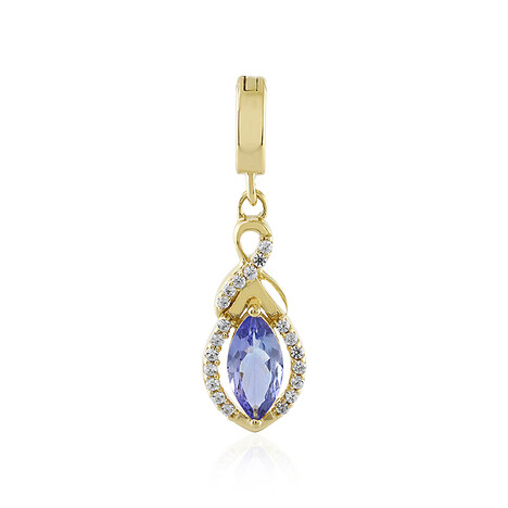 Pendentif en or et Tanzanite non chauffée