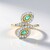Anello in argento con Smeraldo Colombiano