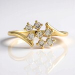 Anello in oro con Diamante Cioccolato I2 (SUHANA)