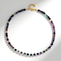 Collana in argento con Fluorite