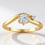 Bague en or et Diamant VVS1 (G) (Annette)