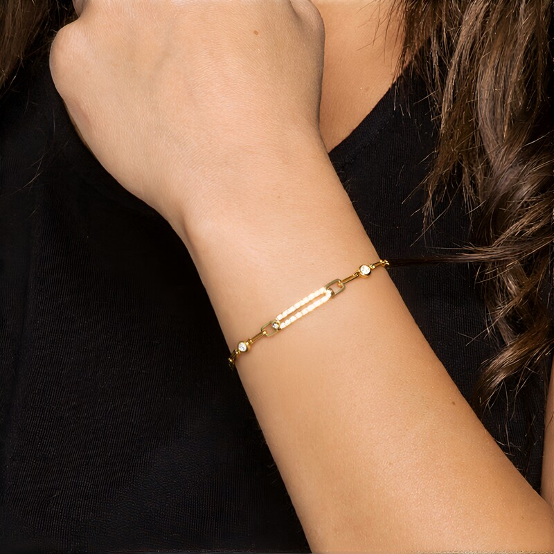 Brazalete en oro con Diamante SI1 (H) (CIRARI)