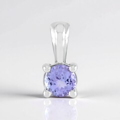 Ciondolo in argento con Tanzanite