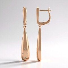 Orecchini in argento con Diamante Argyle Rose de France I1