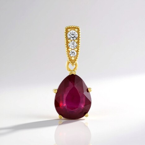 Ciondolo in argento con Rubino Bemainty