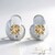 Pendientes en plata con Topacio imperial de Ouro Preto (Pallanova)