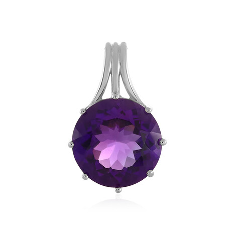 Zilveren hanger met een Siberische amethist