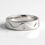 Anello in argento con Diamante I1 (H) (de Melo Essence)