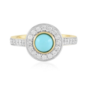 Anillo en plata con Turquesa bella durmiente