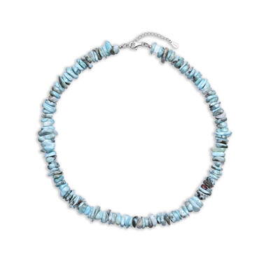 Larimar-Silberhalskette
