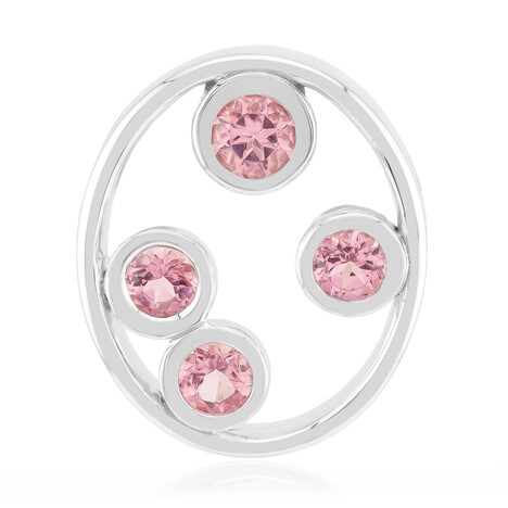 Ciondolo in argento con Tormalina Rosa Brasiliana (Pallanova)