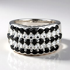 Anello in argento con Spinello Nero