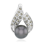 Pendentif en argent et Perle de culture de Tahiti (Annette classic)