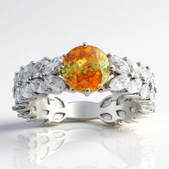 Anello in argento con Sfalerite (de Melo Essence)