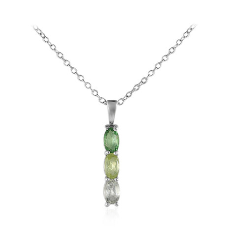 Collana in argento con Tsavorite