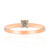 9K SI1 Argyle Rose De France Diamond Gold Ring (Annette)