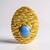 Ciondolo in argento con Calcedonio Blu (MONOSONO COLLECTION)