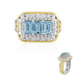 Anillo en plata con Aguamarina (Gems en Vogue)