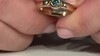 Anillo en plata con Diamante azul I2