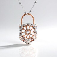 Zilveren halsketting met Indische Granaten (Dallas Prince Designs)