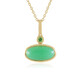 Collar en plata con Crisoprasa (KM by Juwelo)