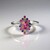 Bague en argent et Rubellite