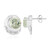 Green Amethyst Silver Earrings (Pallanova)