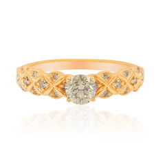 Anello in oro con Diamante Rose de France SI1 di Argyle