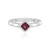 Rhodolite Silver Ring