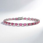 Bracciale in oro con Zaffiro Rosa (CIRARI)