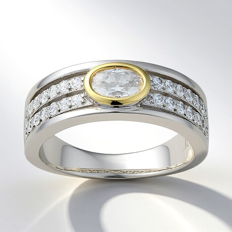 Bague en argent et Zircon (Adela Silber)