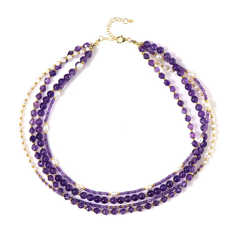 Collana in argento con Perla d'Acqua Dolce Bianca (Riya)