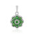 Colgante en plata con Tsavorita de Tanzania